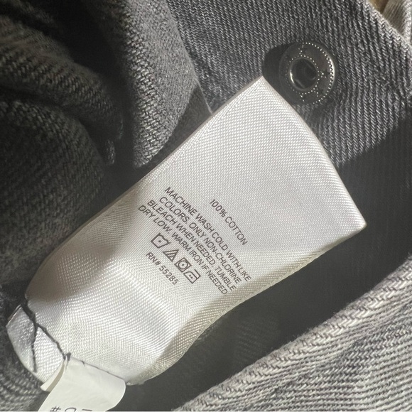 Express Puff Sleeve Tie Waist Gray Wash Denim Jumpsuit 6 - Picture 11 of 16